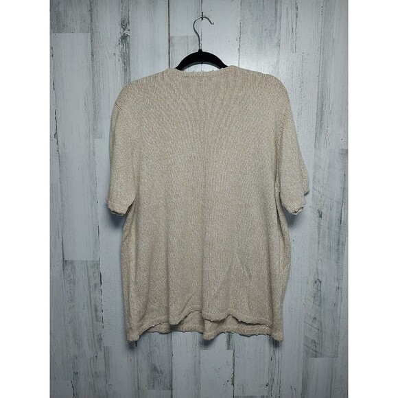 Vintage Salon Studio by Haband Woman Sweater Sz XL Embroidered Silk Hem Accent - Picture 5 of 7